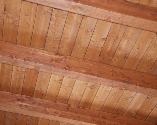 il tetto in legno